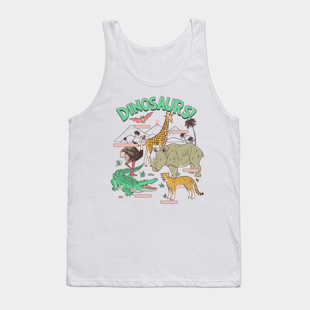 Dinosaurs! Tank Top by Hillary White Rabbit